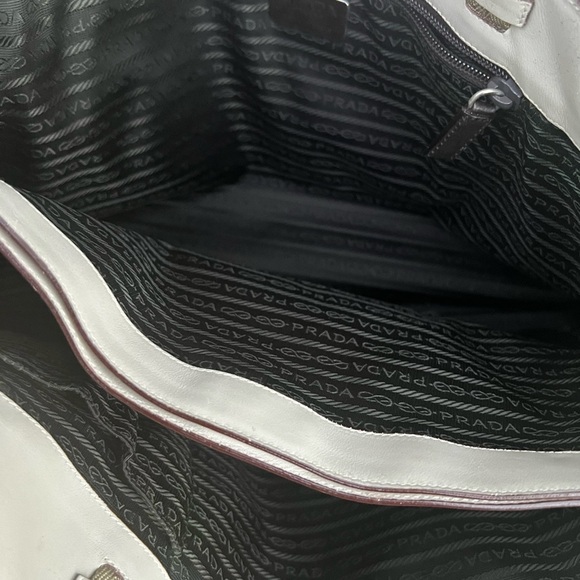 Large stone color Prada tote - Picture 7 of 8